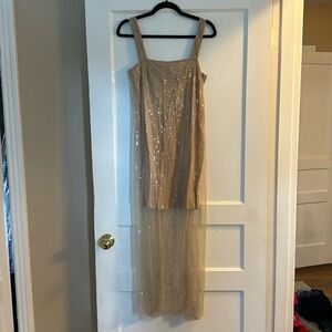 Sheer Sequin Dress